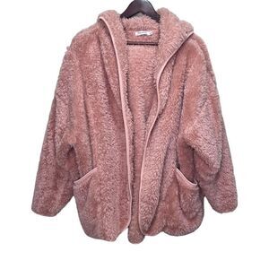 Ricki’s Pink Teddy Comfy Cozy Sweater Size Small Medium Loungewear Lounging